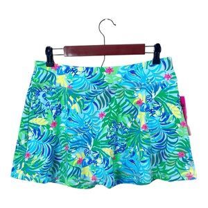 Lilly Pulitzer Aila Skort Via Parigi Sz L Tennis Pickleball Run Athletic